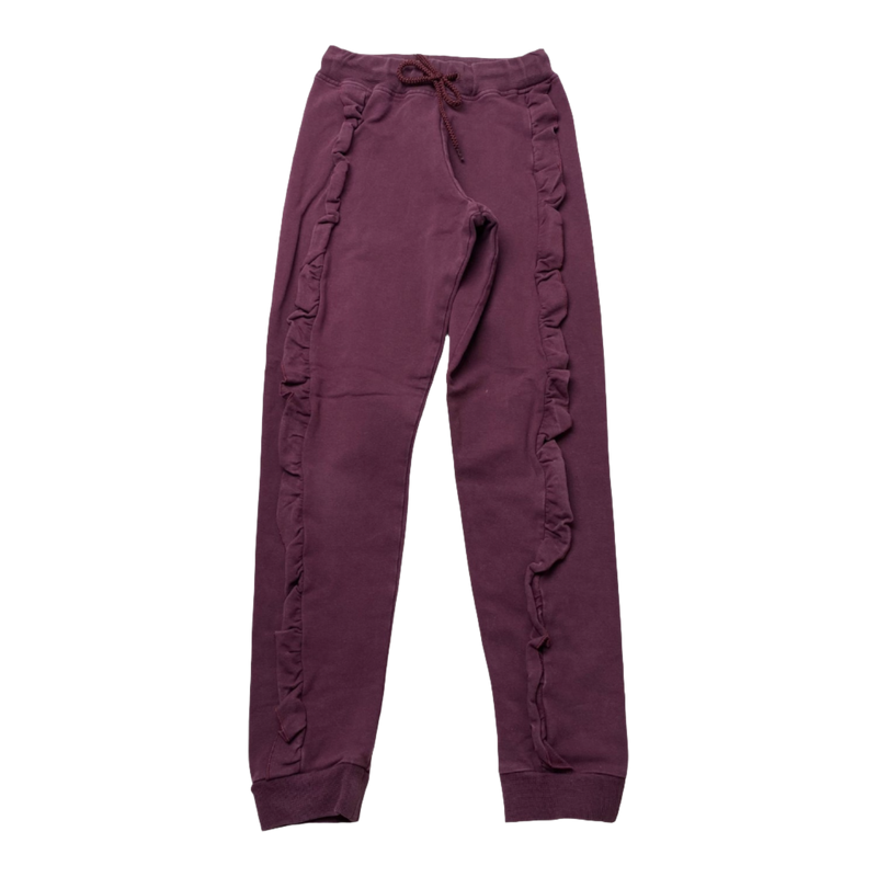 Gugguu frill sweatpants, wine | 146cm