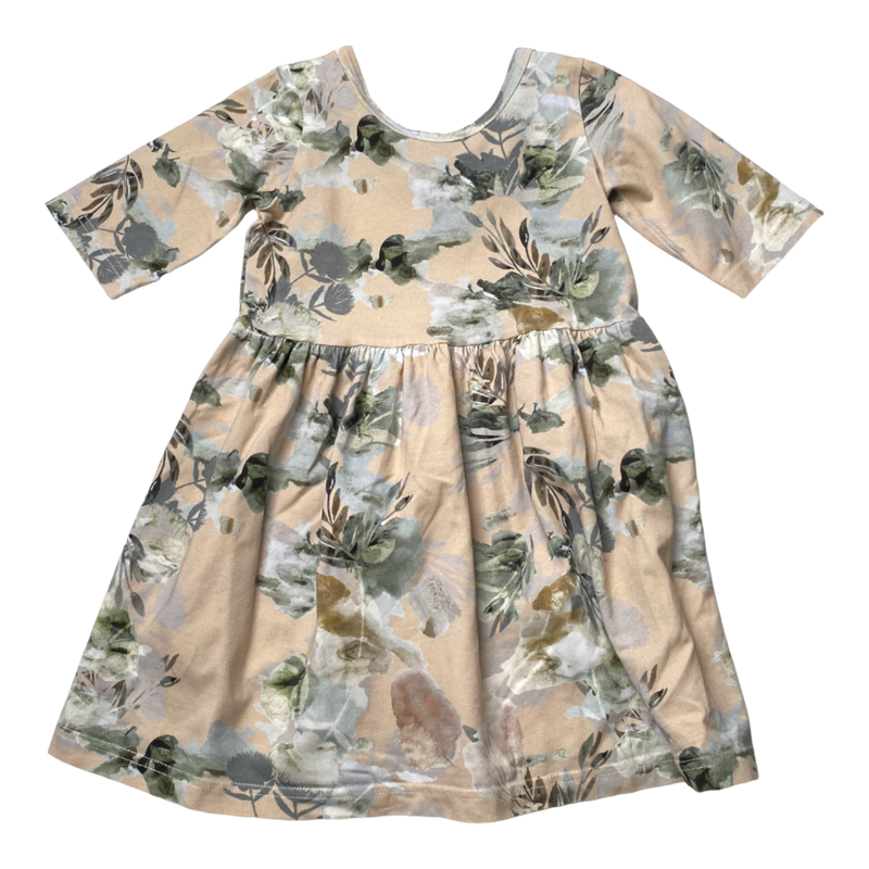 Kaiko dress, spring garden | 98/104cm