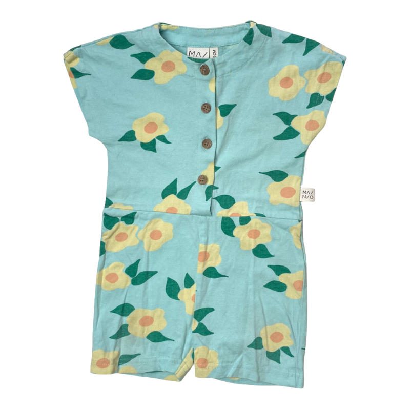 Mainio summer jumpsuit, flowers | 74/80cm