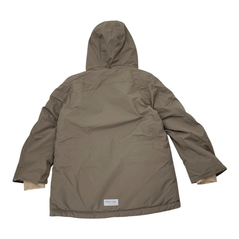Mini A Ture matkastorio fleece lined winter jacket, almond | 128cm