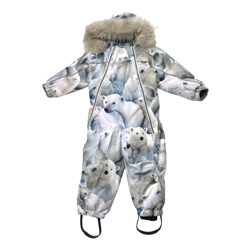 Molo pyxis fur overall, polar bear | 92cm