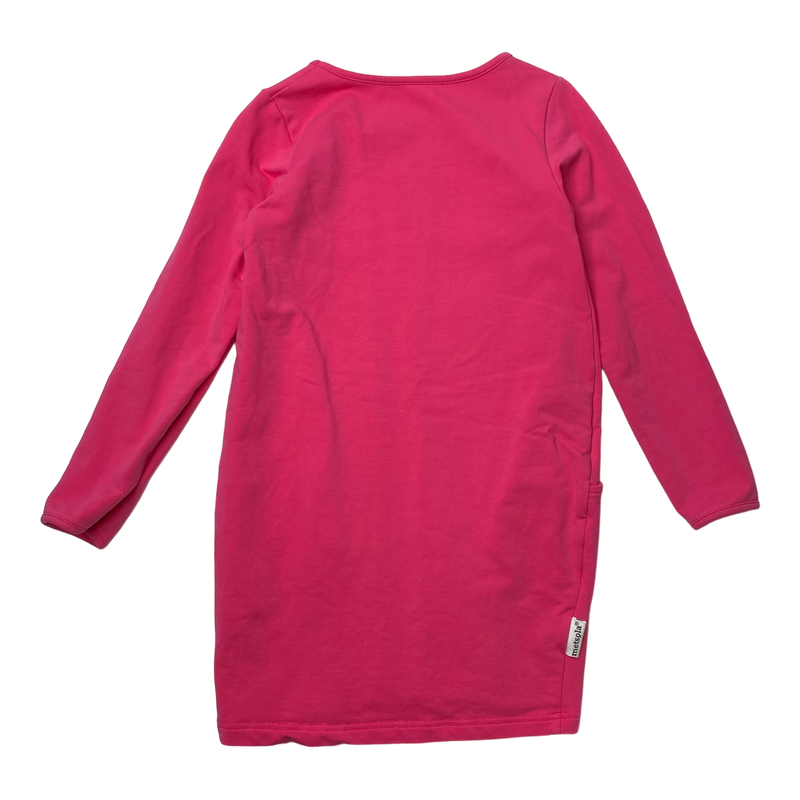 Metsola sweat dress, deep pink | 110/116cm