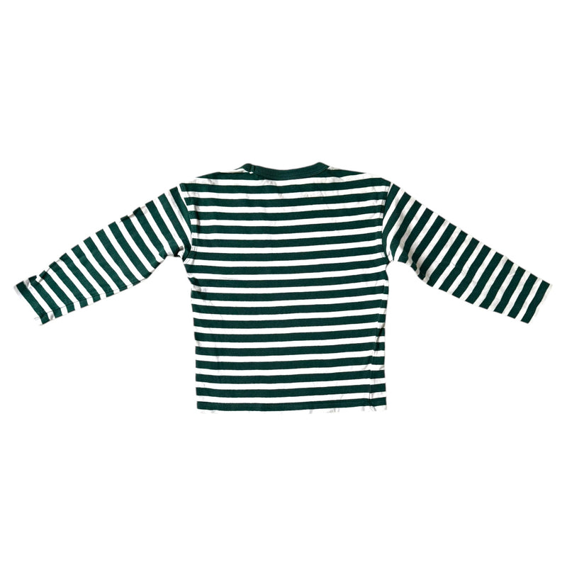 Langarmshirt green stripes (116)