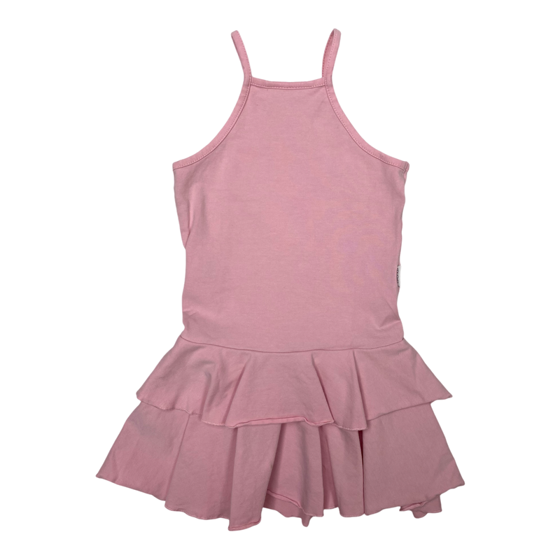 Gugguu spagetti frilla dress, pink | 92cm