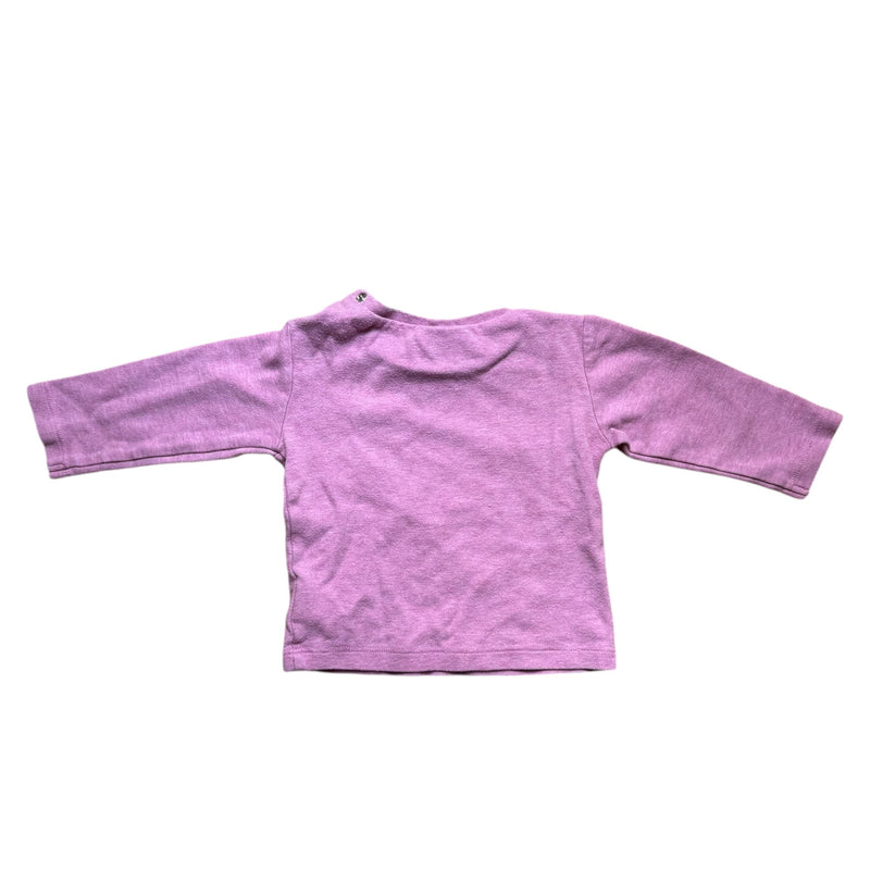 Langarm Shirt rosa meliert (80)