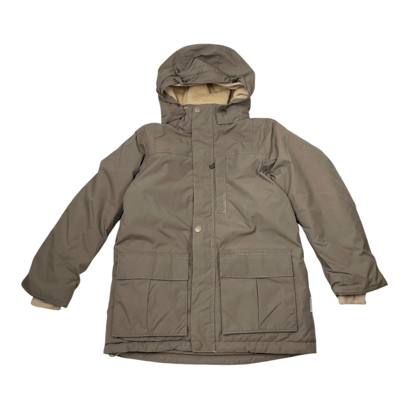 Mini A Ture matkastorio fleece lined winter jacket, almond | 128cm