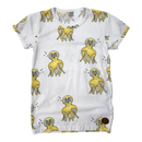 Blaa t-shirt, octopus | 122/128cm