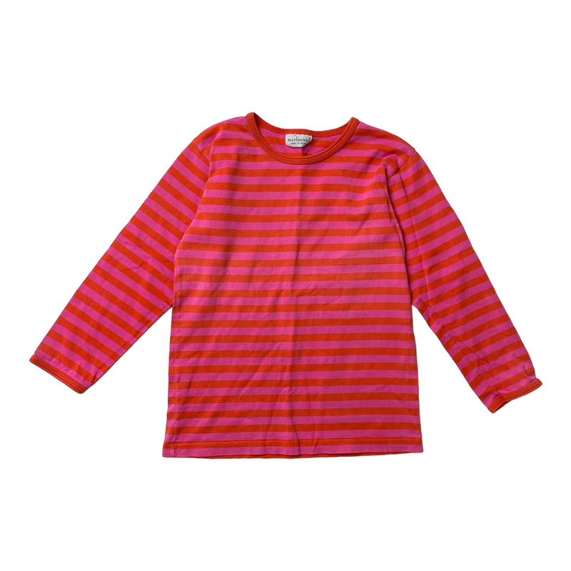 Marimekko stripe shirt, red & pink | 120cm