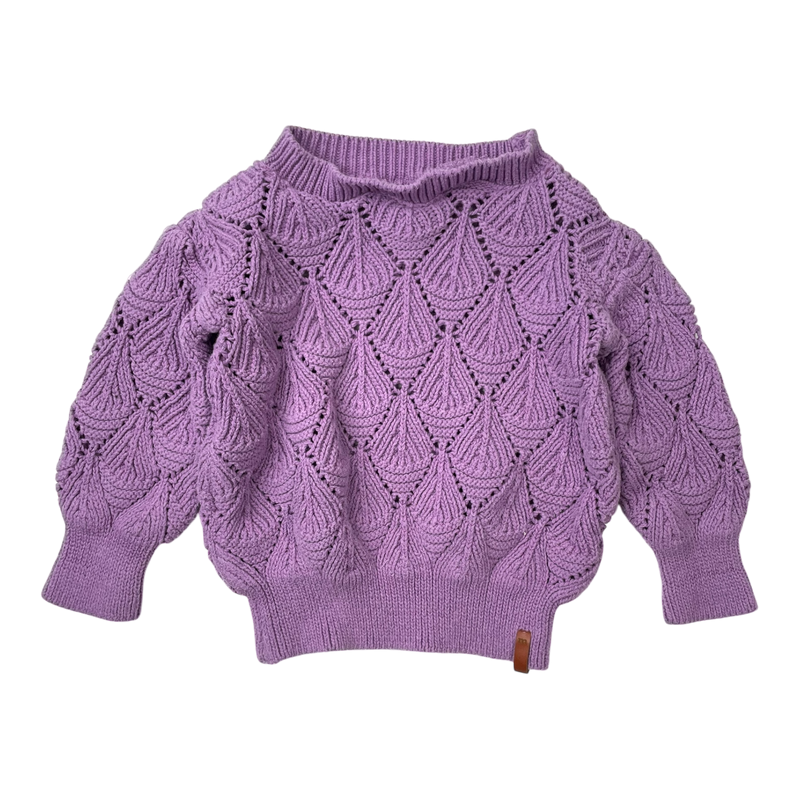 Metsola knitted shirt, purple | 98/104cm