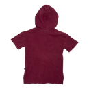 Kaiko hooded t-shirt, burgundy | 86/92cm
