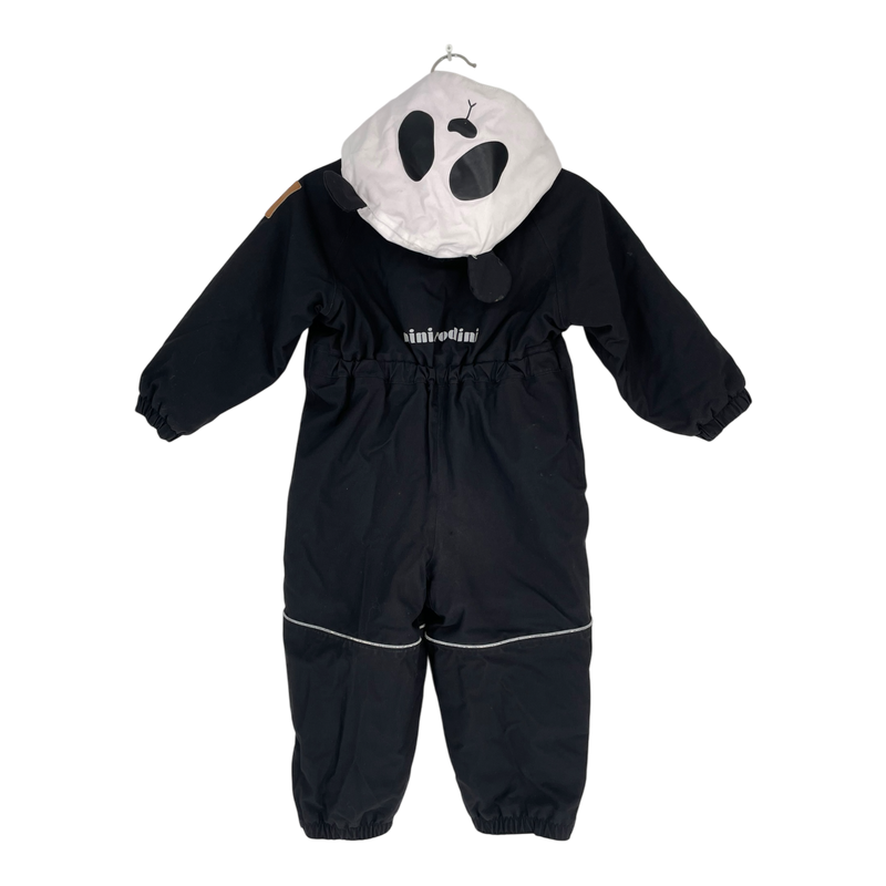 Mini Rodini alaska panda winter overall, black | 86cm