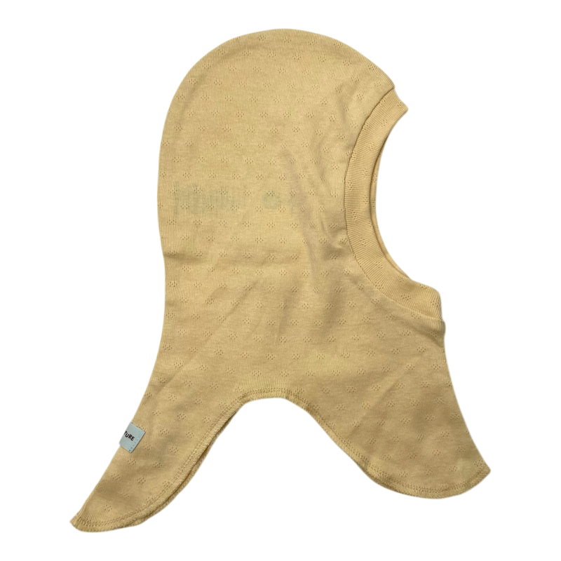 Mini A Ture bit hood, lemon | 12-18m