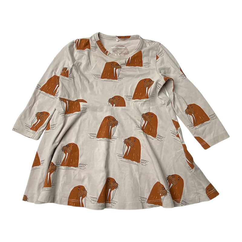 Mini Rodini dress, walrus | 80/86cm