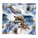 Gugguu tricot beanie and tube scarf set, turtle | 1-3y