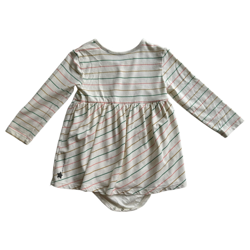 Babykleid mit integriertem Body soft Pastel (80)