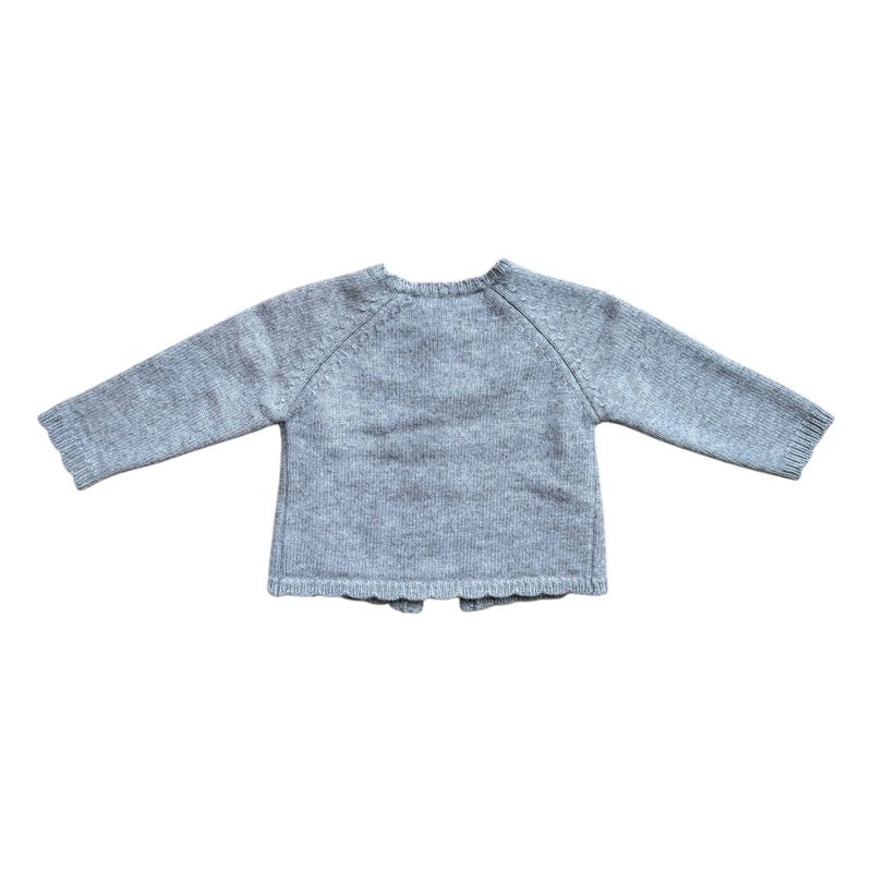 Baby Wolle-Cashmere Strickpullover Petit Fleurs (80/86)