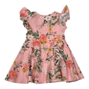 Metsola frill dress, flowers | 86/92cm