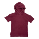 Kaiko hooded t-shirt, burgundy | 86/92cm