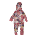 Polarn O. Pyret sweat onesie, pink flowers | 68cm