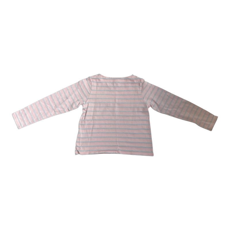 Langarm Shirt Silver Stripes (128)