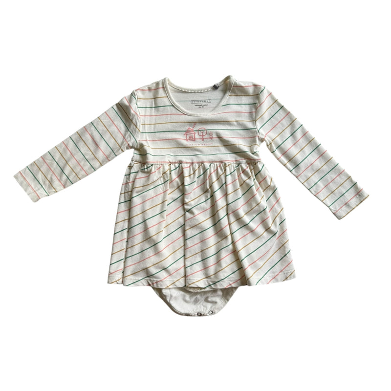 Babykleid mit integriertem Body soft Pastel (80)