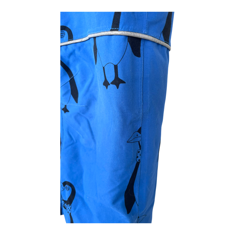 Mini Rodini alaska penguin winter overall, blue | 110cm