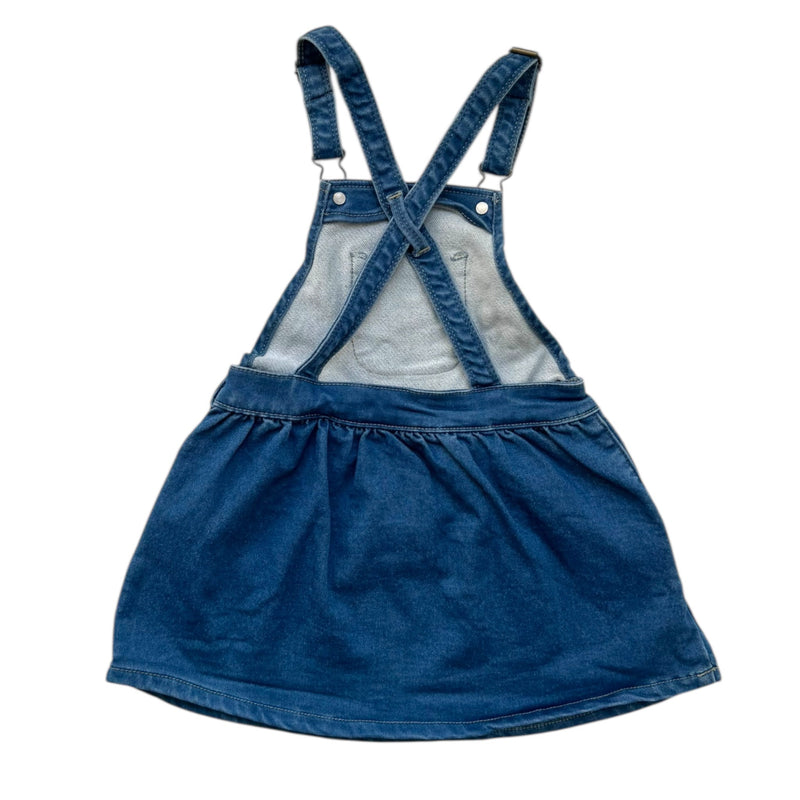 Soft Denim Latzkleid Flower (92)