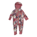 Polarn O. Pyret sweat onesie, pink flowers | 68cm