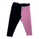 Gugguu block leggings, black and pink | 62cm