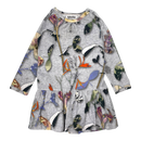 Molo cammon tunic dress, leaves | 92cm