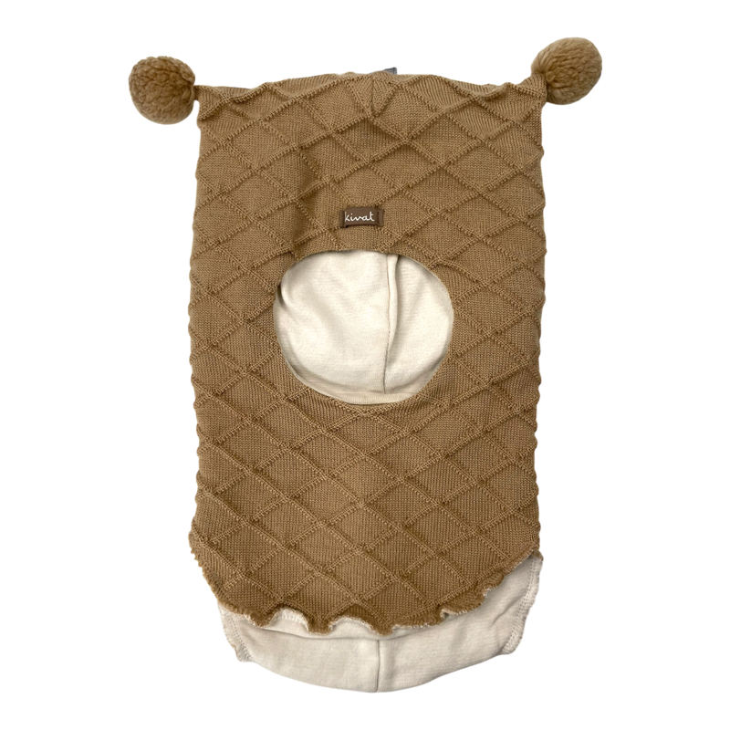 Kivat wool balaclava, beige | 5-8y