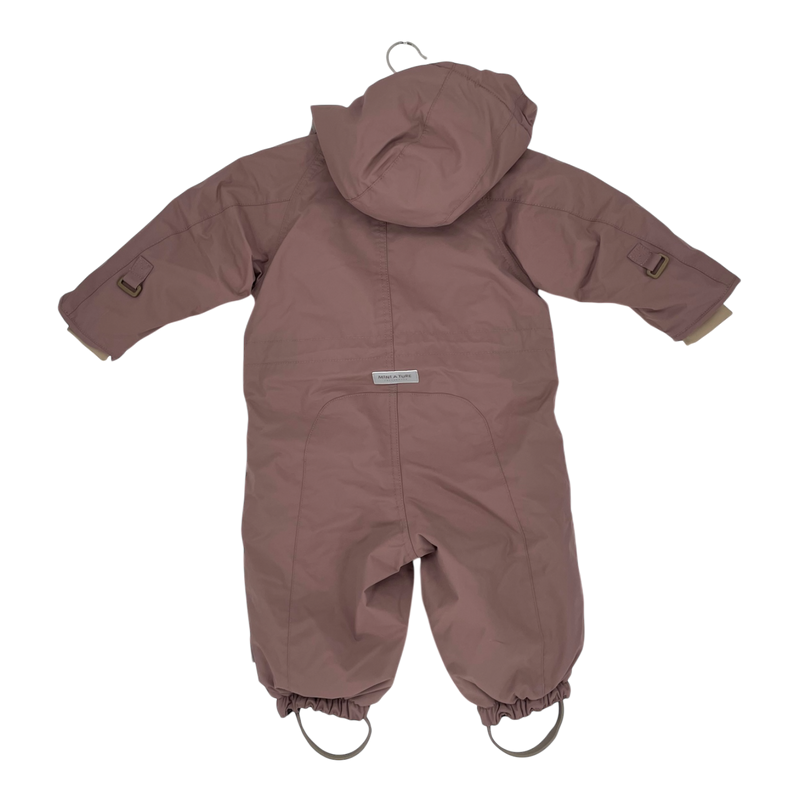 Mini A Ture matwisti fleece lined snowsuit, mauve | 74cm