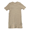 Gugguu rib t-shirt, beige | 128cm