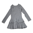 Gugguu frilla dress, grey | 128cm
