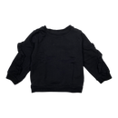 Gugguu frill sweatshirt, black | 80cm