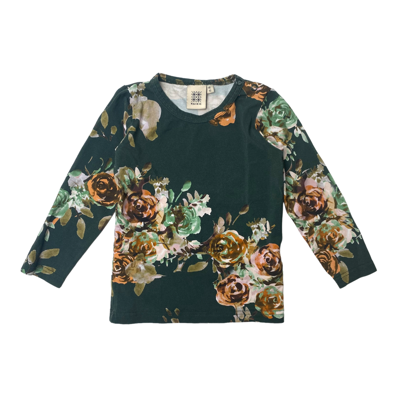 Kaiko shirt, flower | 86/92cm