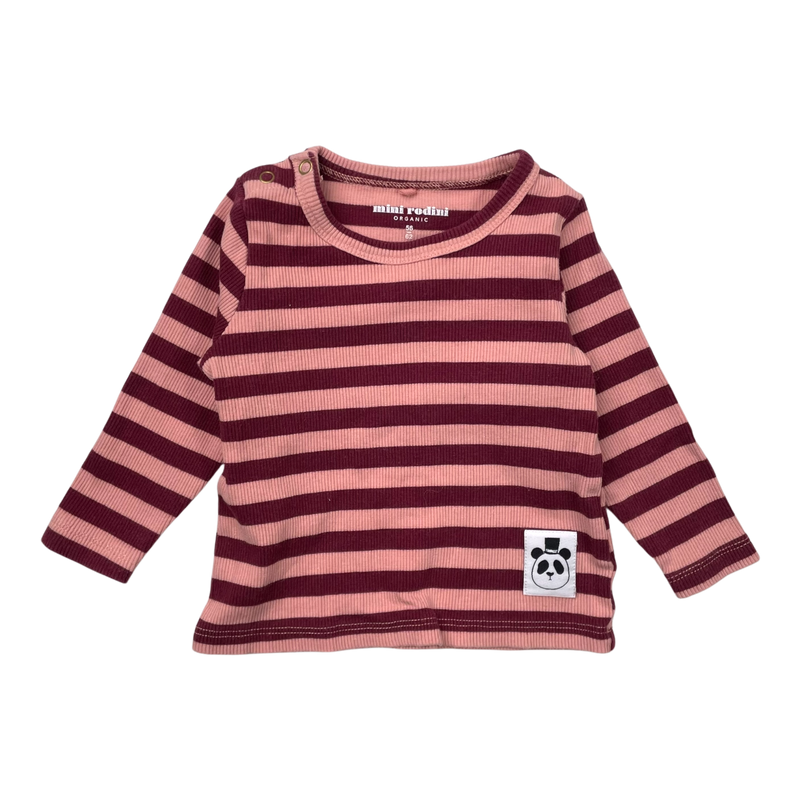 Mini Rodini rib shirt, stripes | 56/62cm