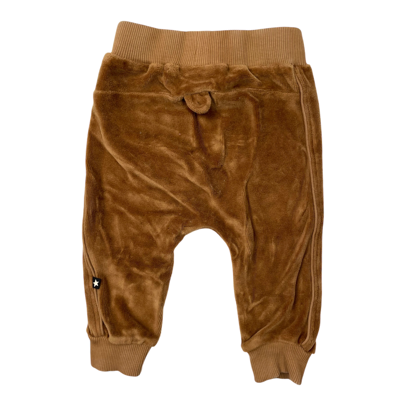 Molo baby velour pants, brown | 68cm