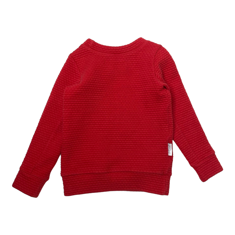 Gugguu sweatshirt, red | 86cm