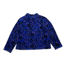 Mini Rodini velour half zip shirt, leopard | 128/134cm