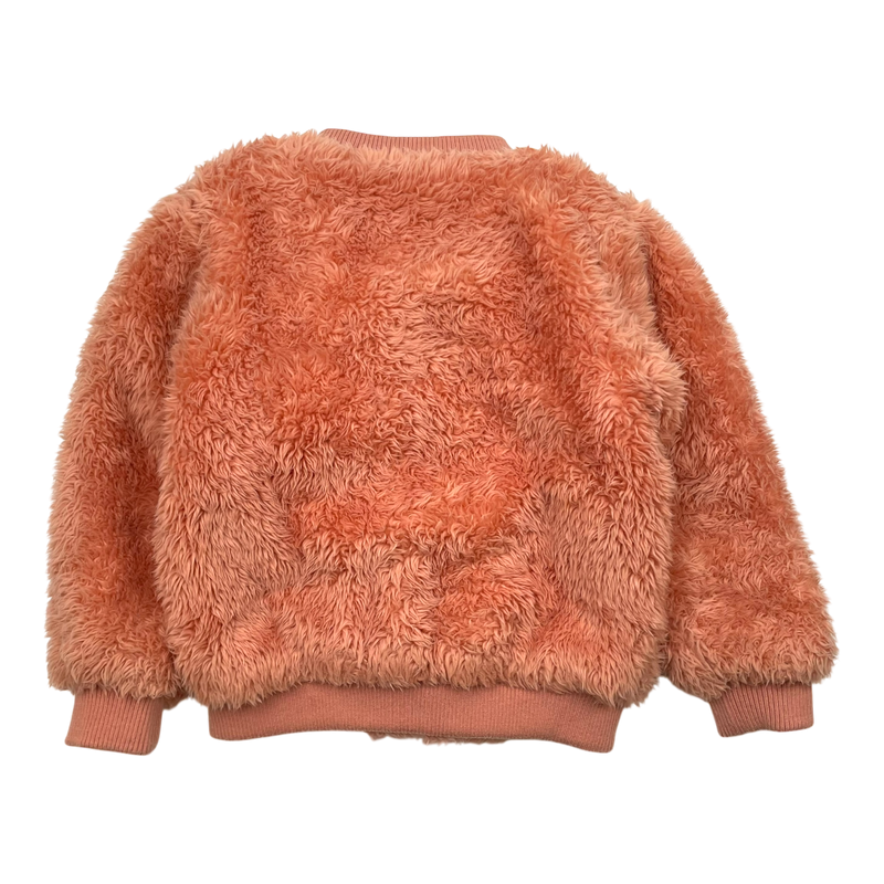 Mini Rodini teddy bomber, coral pink | 92/98cm