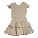 Gugguu t-shirt frilla dress, wheat | 110cm