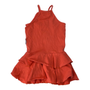 Gugguu spagetti frilla dress, orange | 86cm