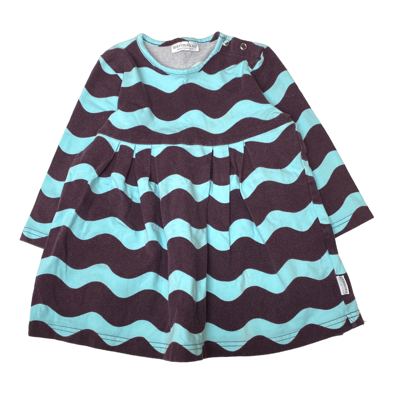 Marimekko tricot dress, lumo | 86cm