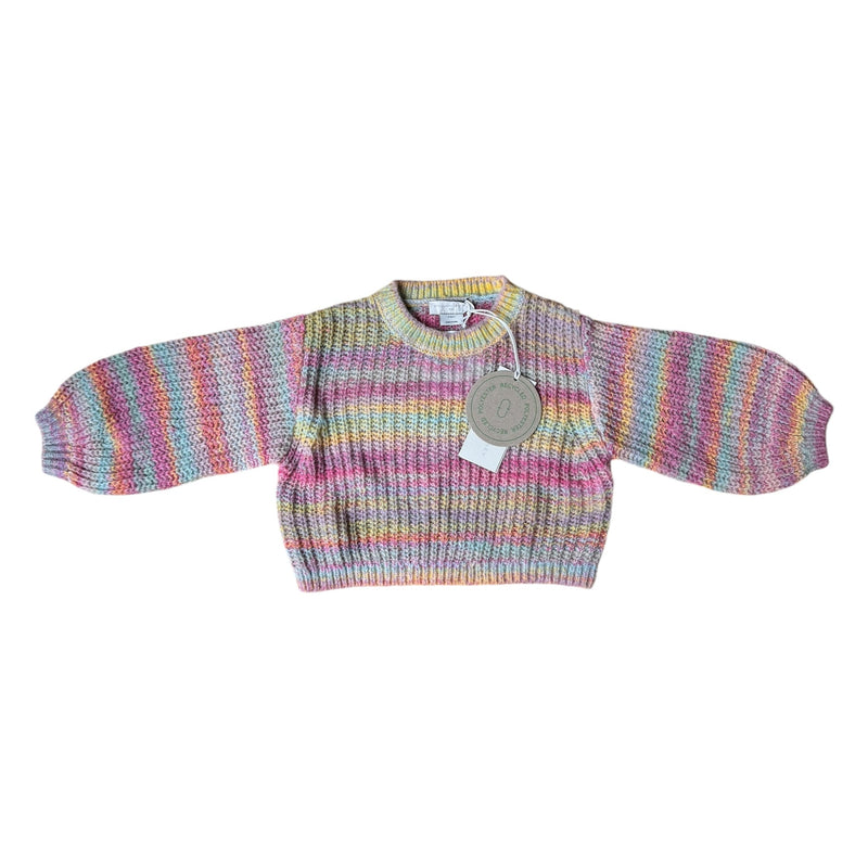 NEU Stella McCartney recycled Pullover Rainbow (98/104)