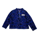 Mini Rodini velour half zip shirt, leopard | 128/134cm