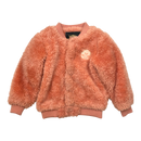 Mini Rodini teddy bomber, coral pink | 92/98cm