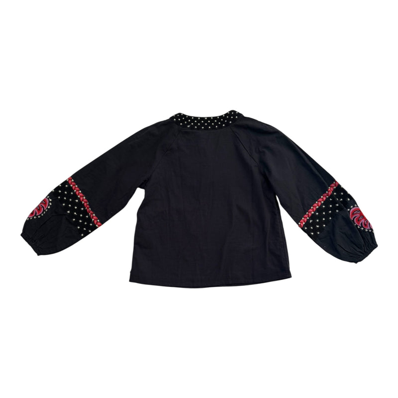 Organic Langarm Bluse Bloom (140)