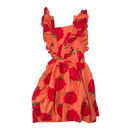 Mainio frill dress, raspberry | 110/116cm