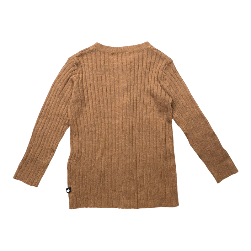 Molo georgette cardigan, brown | 86cm